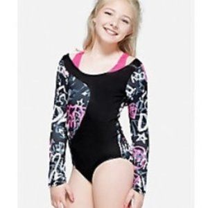 2fer Graffiti Leotard (long sleeve)